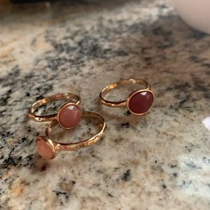 *Modern Romance 3 Piece Ring Set